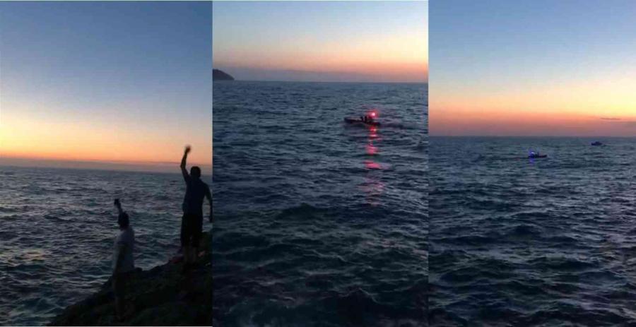 Deni̇zi̇n Ortasında Daki̇kalarca Yaşam Savaşı Verdi̇