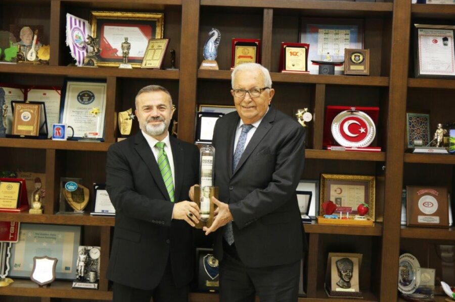 ERDEMİR GENEL MÜDÜRÜ ŞABAN YAZICI, BAŞKAN HALİL POSBIYIK’I ZİYARET ETTİ