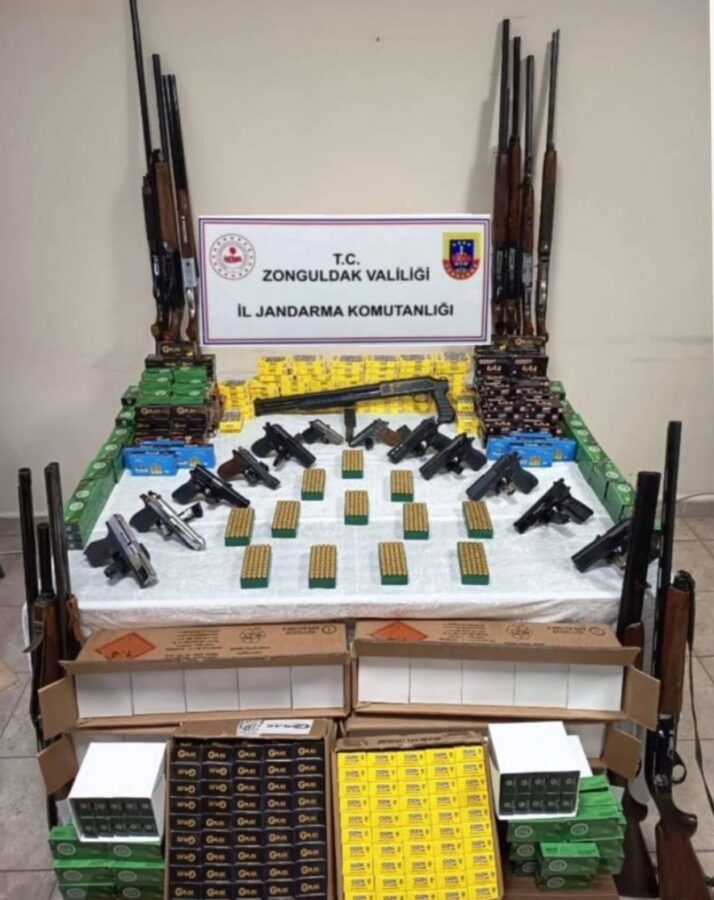 ÇAYCUMA’DA KAÇAK SİLAH İMALATHANESİ